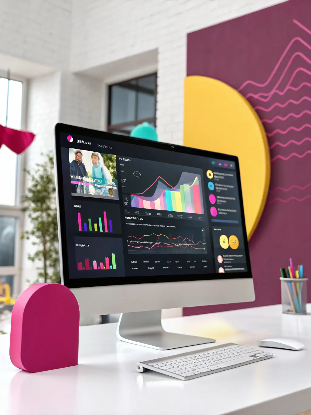 A visual chart of trending topics and a content calendar aligned with current trends, demonstrating SearchTok's Trend Mapping service.
